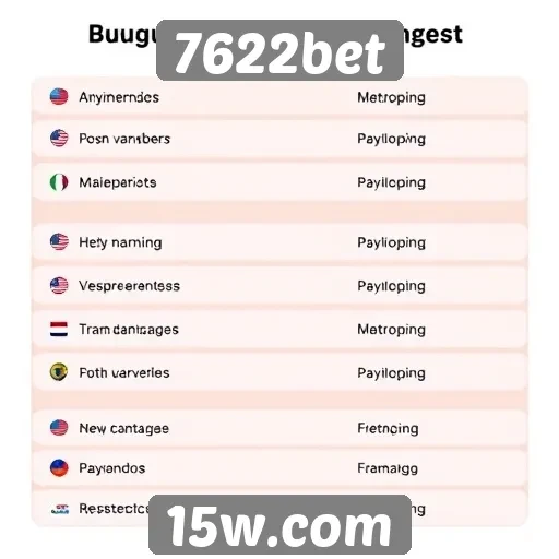 Métodos de pagamento aceitos pelo 7622bet
